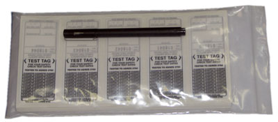 CLEANSTAR -COLOURED TEST &amp; TAG STICKERS