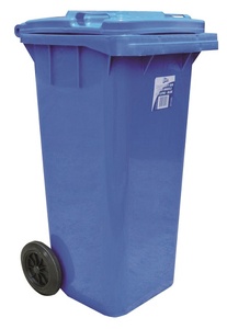 [19410] EDCO HEAVY DUTY BIN WITH WHEELS 120L (BLUE)