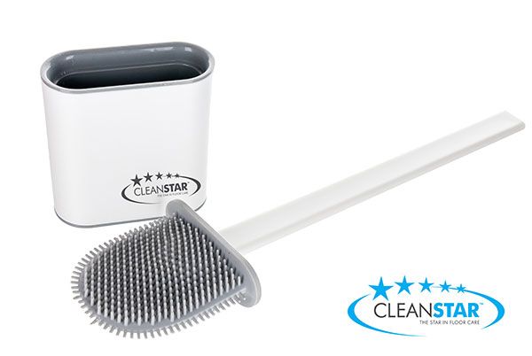 CLEANSTAR -SILICONE MULTI-PURPOSE TOILET BRUSH AND HOLDER