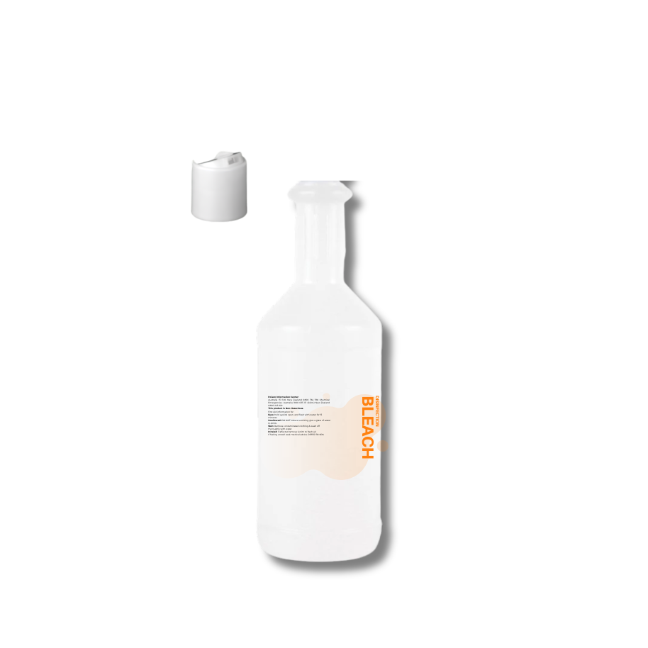 750ML LABELED BLEACH CLEANER  BOTTLE WITH FLIP TOP
