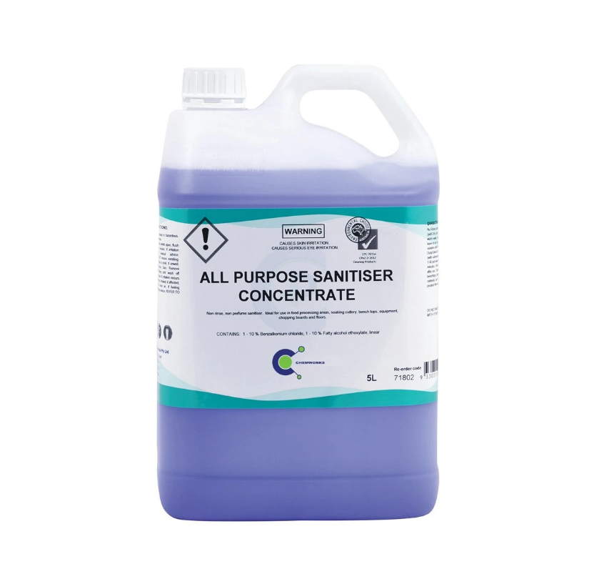 NAN - CHEMWORKS- ALL-PURPOSE SANITISER CONCENTRATE 5L