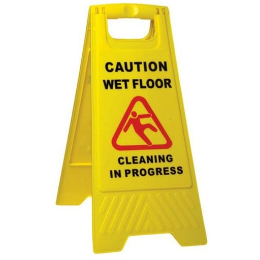 [63300129] CAUTION SIGN &quot;WET FLOOR&quot; YELLOW