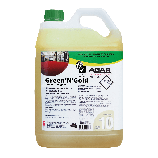 AGAR GREEN N GOLD CARPET CLEANER 5L