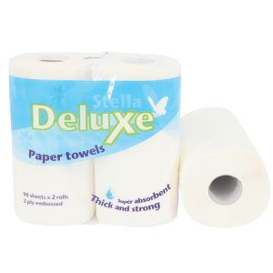[9210] STELLA DELUXE 2PLY 100SHT TWIN PACK ROLL TOWEL