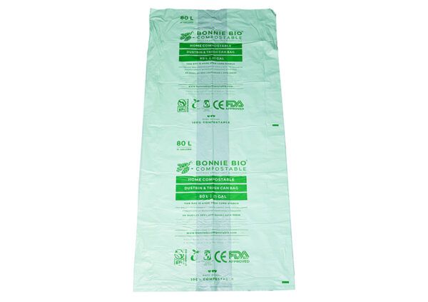CLEANSTAR - BONNIE BIO 80L COMPOSTABLE GARBAGE BAGS – ROLL OF 10