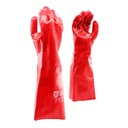 SHIELD RIGHT - SR52 RED PVC SINGLE DIP GLOVES