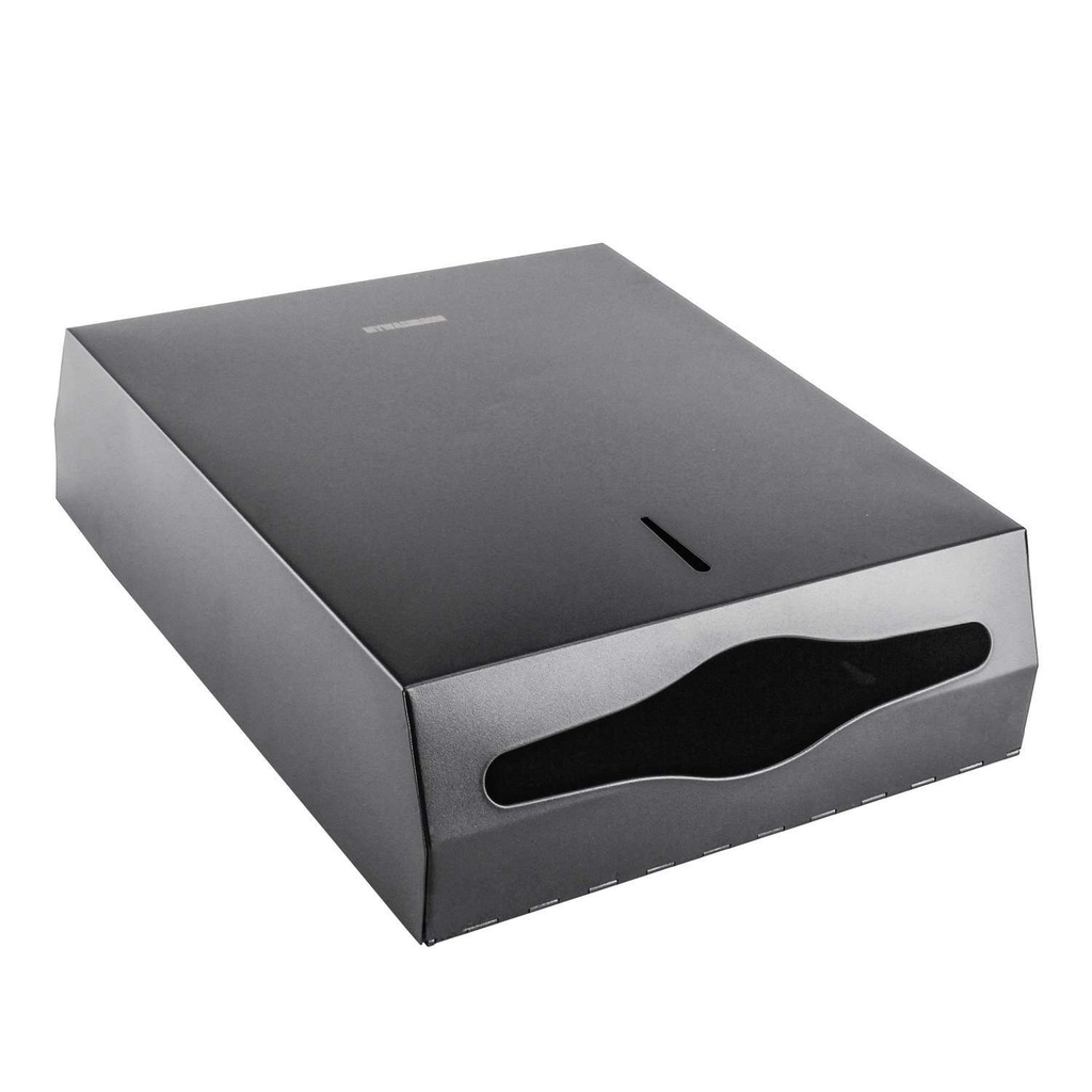 COMMERCIAL STAINLESS STEEL TOWEL DISPENSER-BLACK