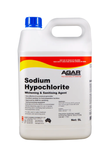 [SOD5] AGAR - SODIUM HYPOCHLORITE 5L