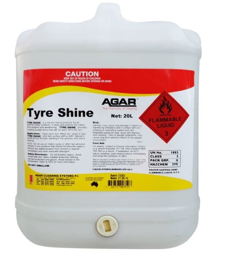 [TY20] AGAR - TYRE SHINE 20L