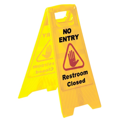 [SABC-2422A] SABCO - NO ENTRY RESTROOM CLOSED A FRAME