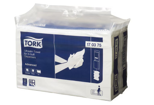[170375] TORK 170375 ULTRASLIM HAND TOWEL - WHITE CARTON (20 PACKS)-H5
