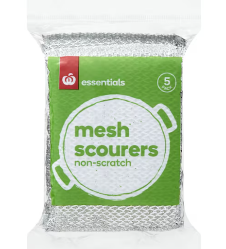 [NSS5] ESSENTIALS NON-SCRATCH SPONGE SCOURER 5 PACK